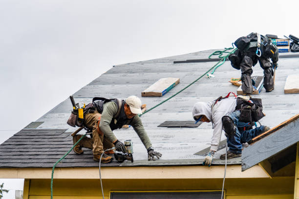 Professional Roofing technician working in Gobles, MI